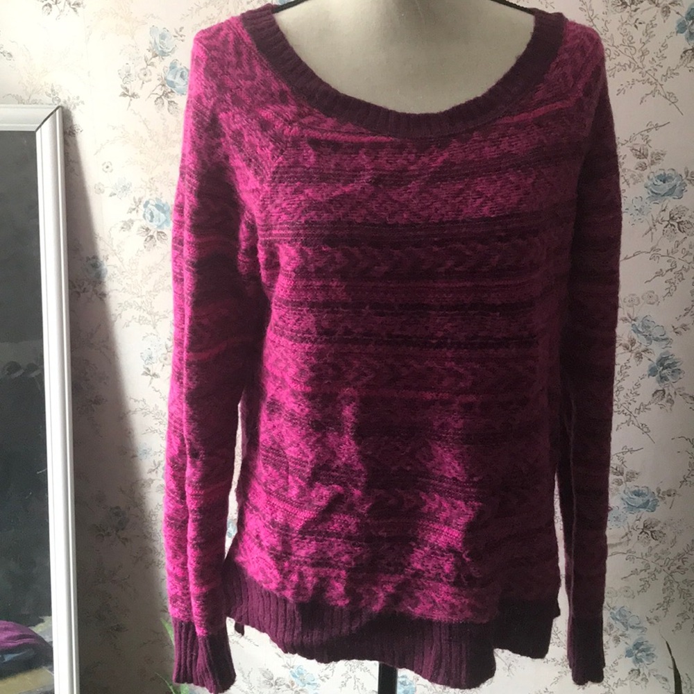 American eagle sweater L reverse  fairisle